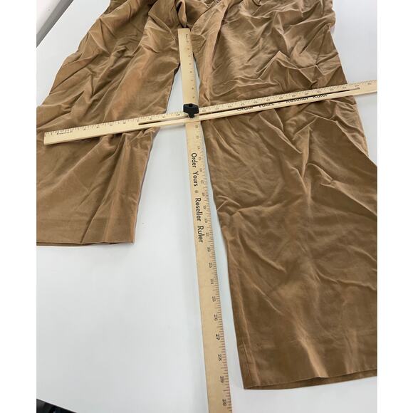 Vince Pants Womens 10 Brown Drop Waist Pleated Trousers Wide Leg Slouchy - Picture 9 of 9